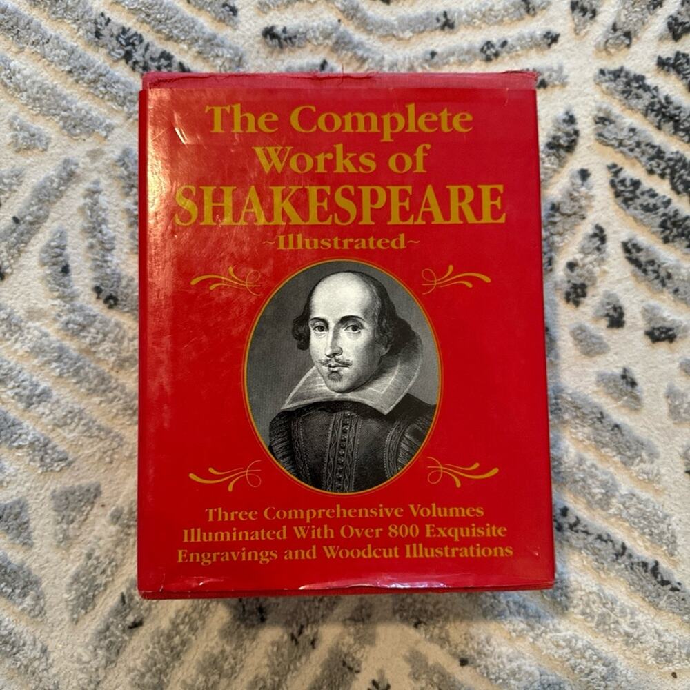 COMPLETE  WORKS OF SHAKESPEARE ILLUSTRATED - In 3 Deluxe Oversized Volumes